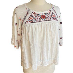 Knox Rose Embroidered Boho Blouse